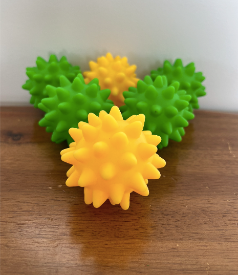 πΆπ Life in the Outback Vibrant Squeaky Spiked Ball Dog Toy ππ