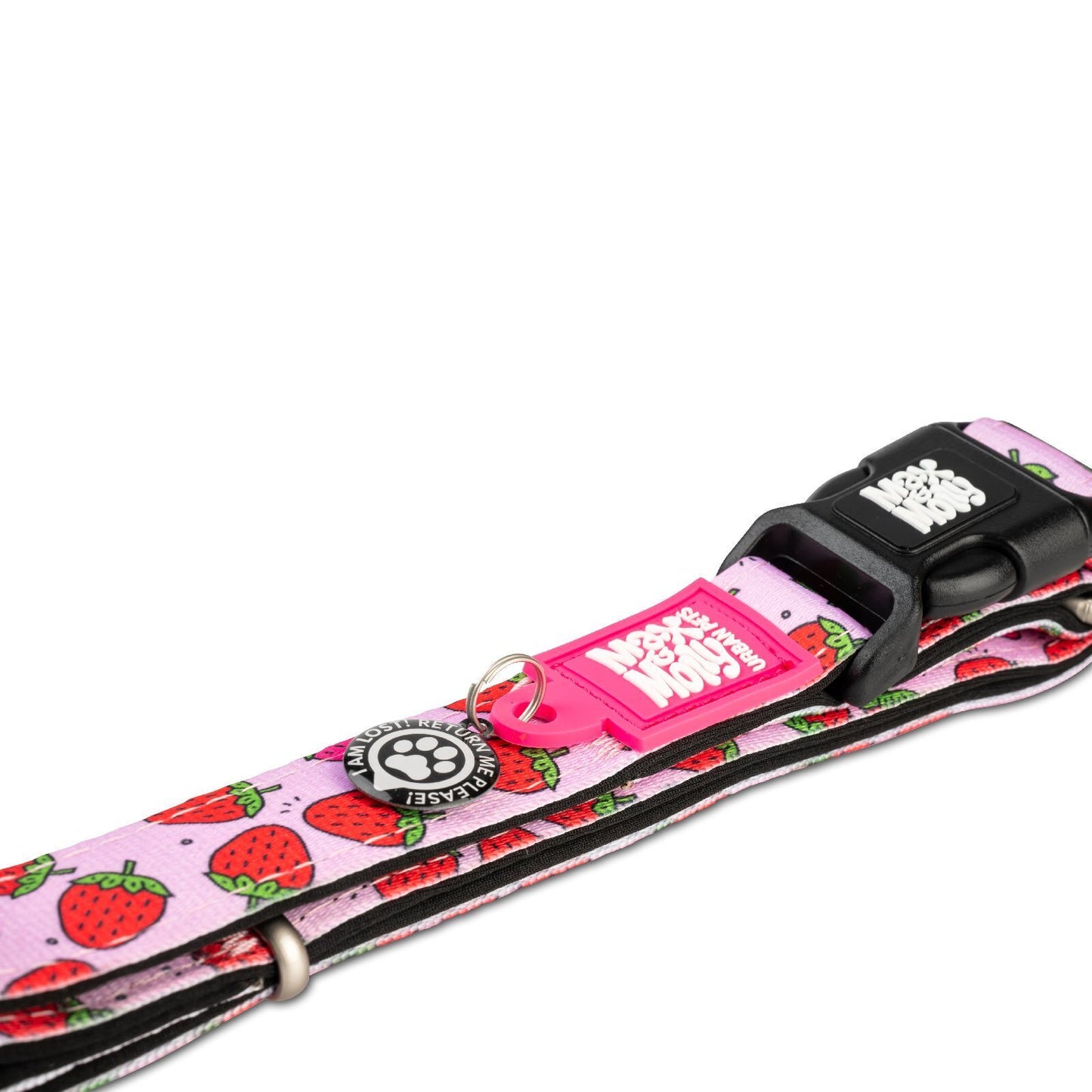 Max & Molly Smart ID Dog Collar - Strawberries