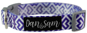 Dan & Sam – Dog – Adjustable Polyester Webbing Collar – Purple Delight