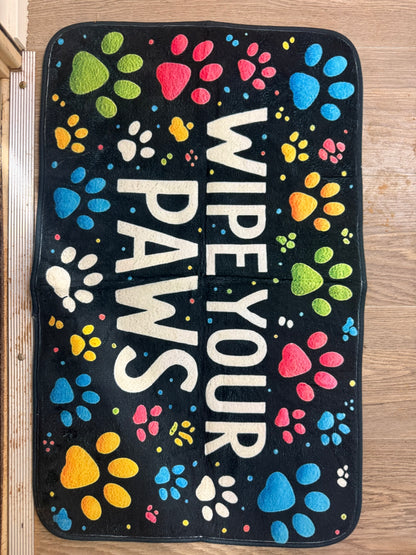 Wipe Your Paws Pet Doormat – Non-Slip, Washable Mat (2 Sizes Available)