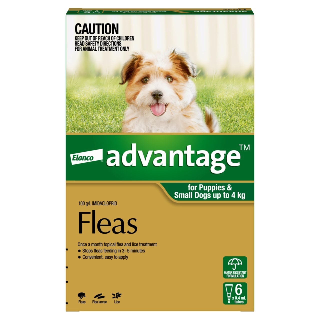 Advantage Spot-On Flea Control for Dogs under 4kg - 6-Pack