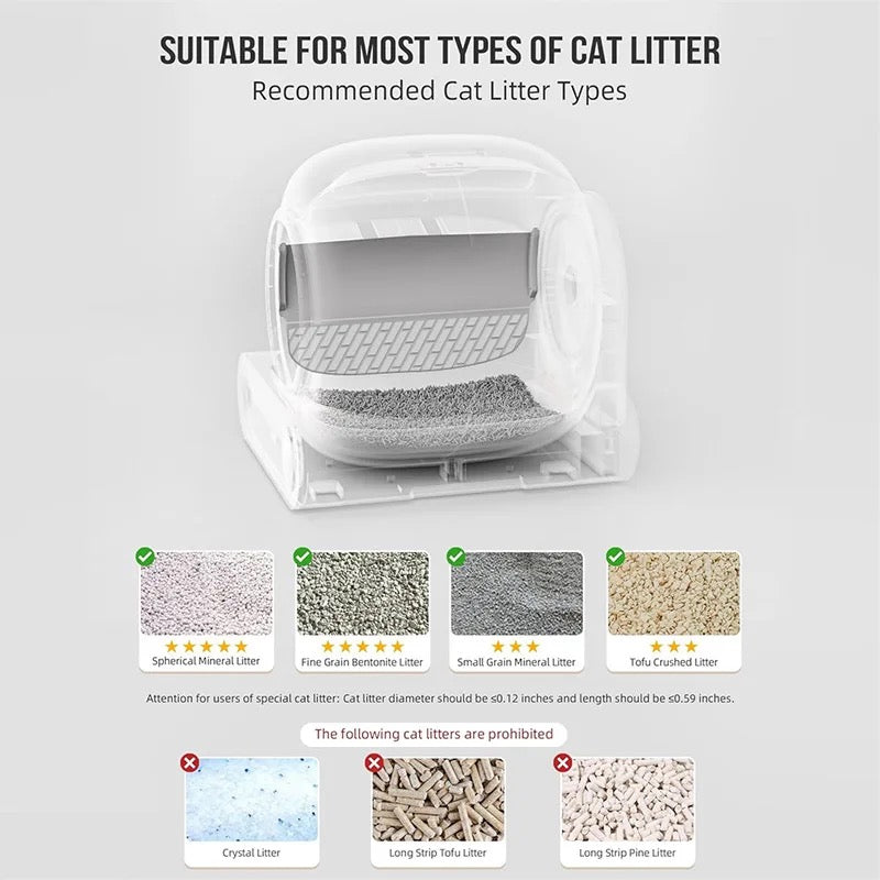 💥New and improved 🐱🌟 Life in the Outback Automatic Self-Cleaning Litter Box with App Control and LED Touch Screen 📱💡