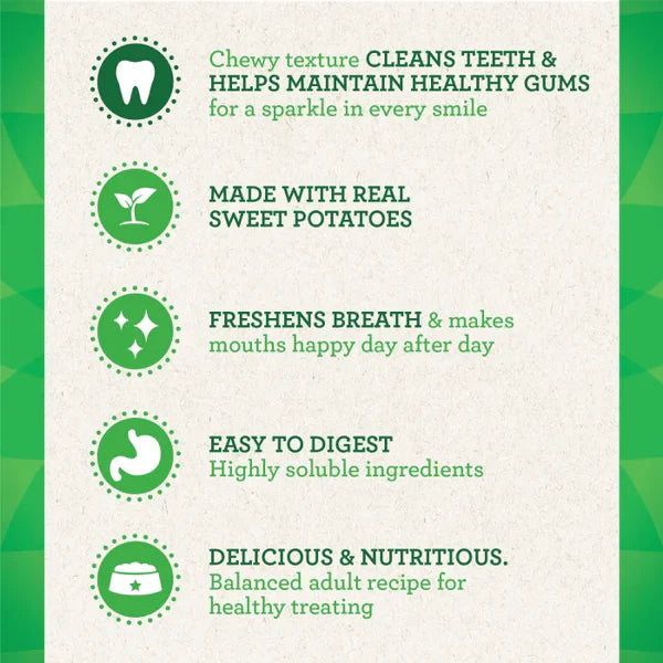 Greenies – Dental Dog Treats – Sweet Potato