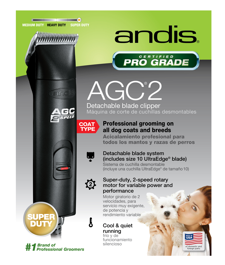 Andis – Clipper – Brushless – AGC2 – 2-Speed – Black