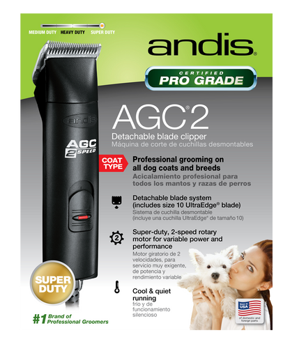 Andis – Clipper – Brushless – AGC2 – 2-Speed – Black