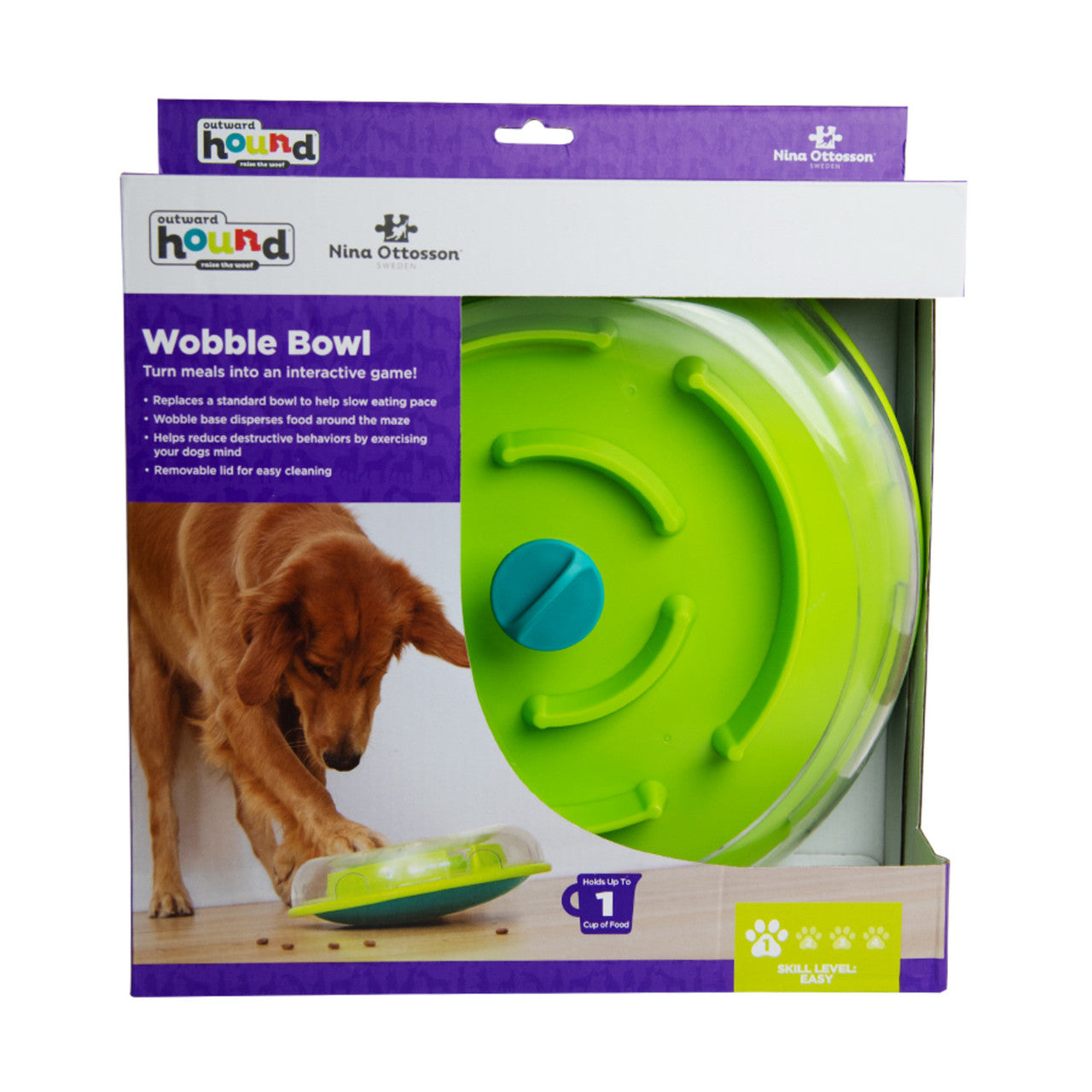 Outward Hound – Nina Ottosson – Dog Wobble Bowl (Level 1)