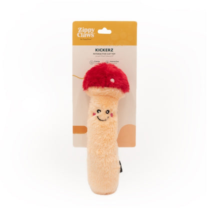 Zippy Paws ZippyClaws Kickerz Cat Toy - Mushroom