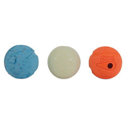 Chuck It - FetchMedley Ball - Medium - Asst - Pack 3