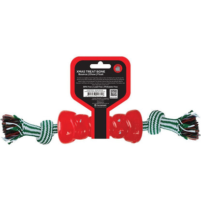 Scream – Xtreme Christmas Treat Bone – Red with Rope