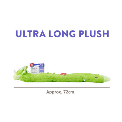 Charming Pet Longidudes Extra Long 75cm Plush Squeaker Dog Toy - Dino