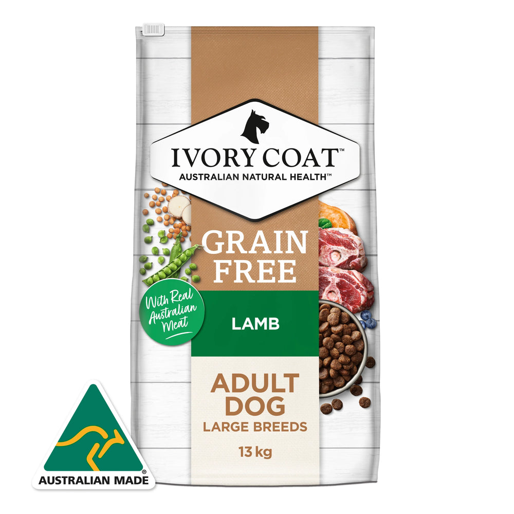 Ivory Coat – Adult Dog – Grain Free – Large Breed – Lamb