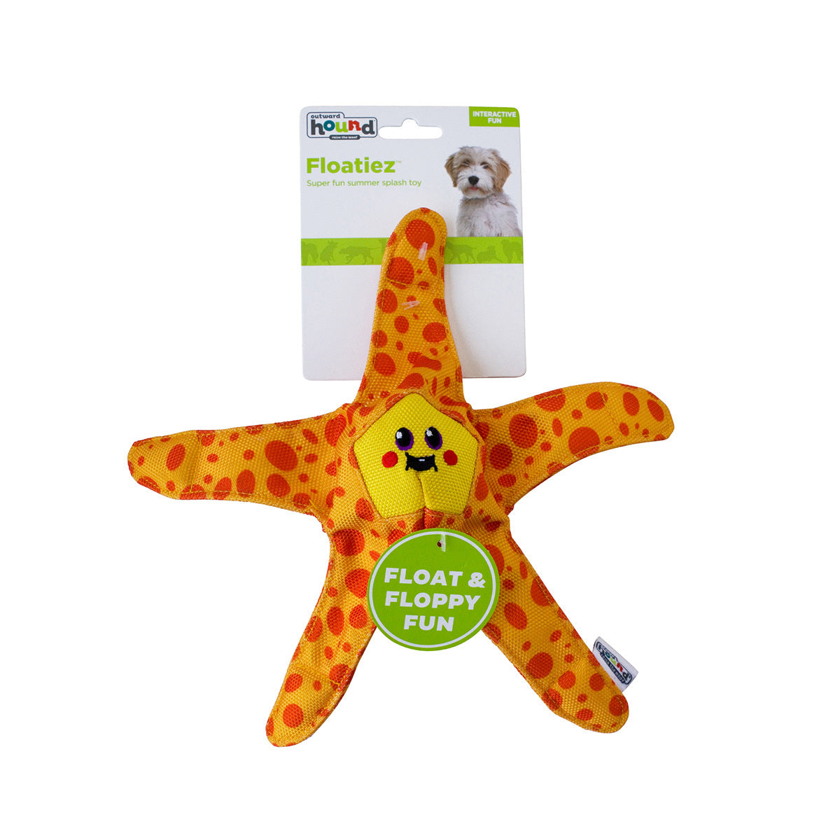 Outward Hound Floatiez Starfish Floating Squeaker Dog Toy