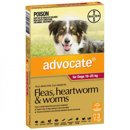 Advocate – Puppies/Dogs – Flea & Worm Control – 1 Tube