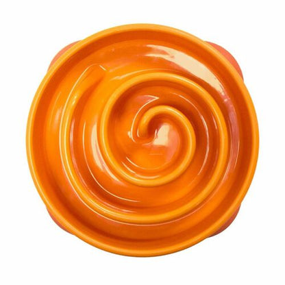 Outward Hound Mini Fun Feeder Slow Bowl - Orange