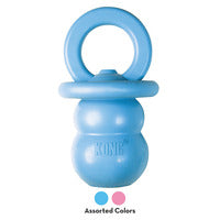 KONG Puppy Binkie Teething Treat Dispensing Dog Toy in Assorted Colours - 4 units