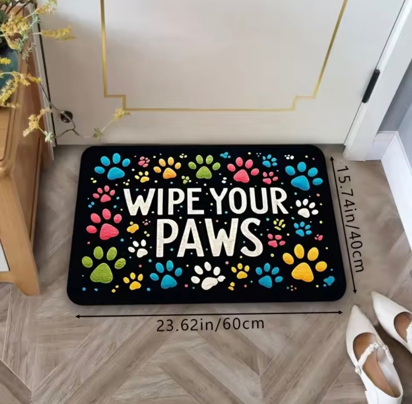 Wipe Your Paws Pet Doormat – Non-Slip, Washable Mat (2 Sizes Available)