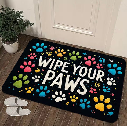 Wipe Your Paws Pet Doormat – Non-Slip, Washable Mat (2 Sizes Available)