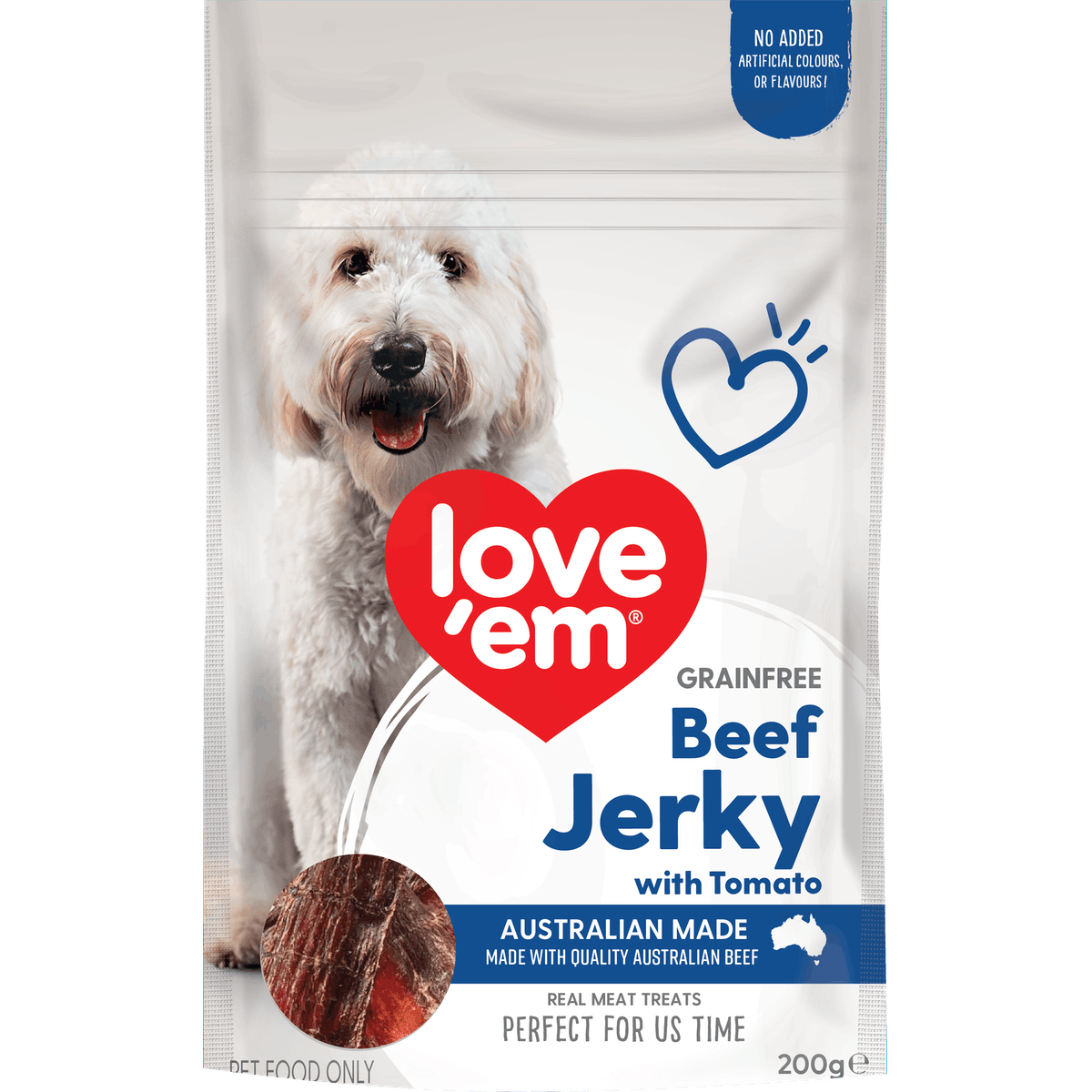 Love Em (Grain Free) Beef Jerky with Tomato 200g