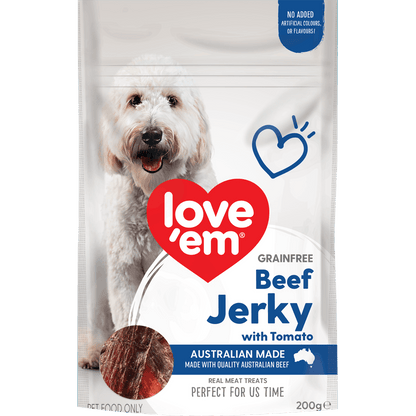 Love Em (Grain Free) Beef Jerky with Tomato 200g