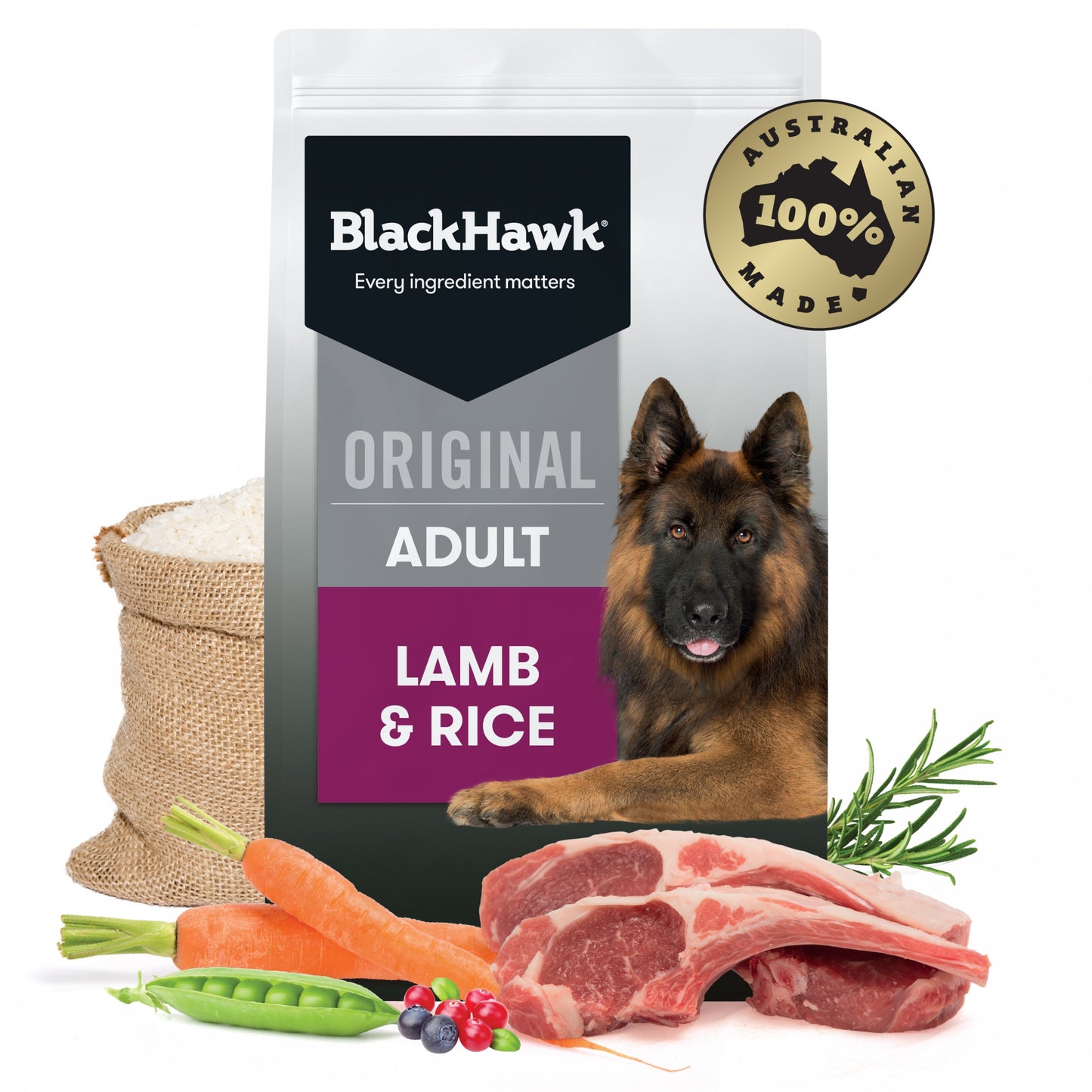 Black Hawk - Holistic - Adult Dog - Lamb & Rice