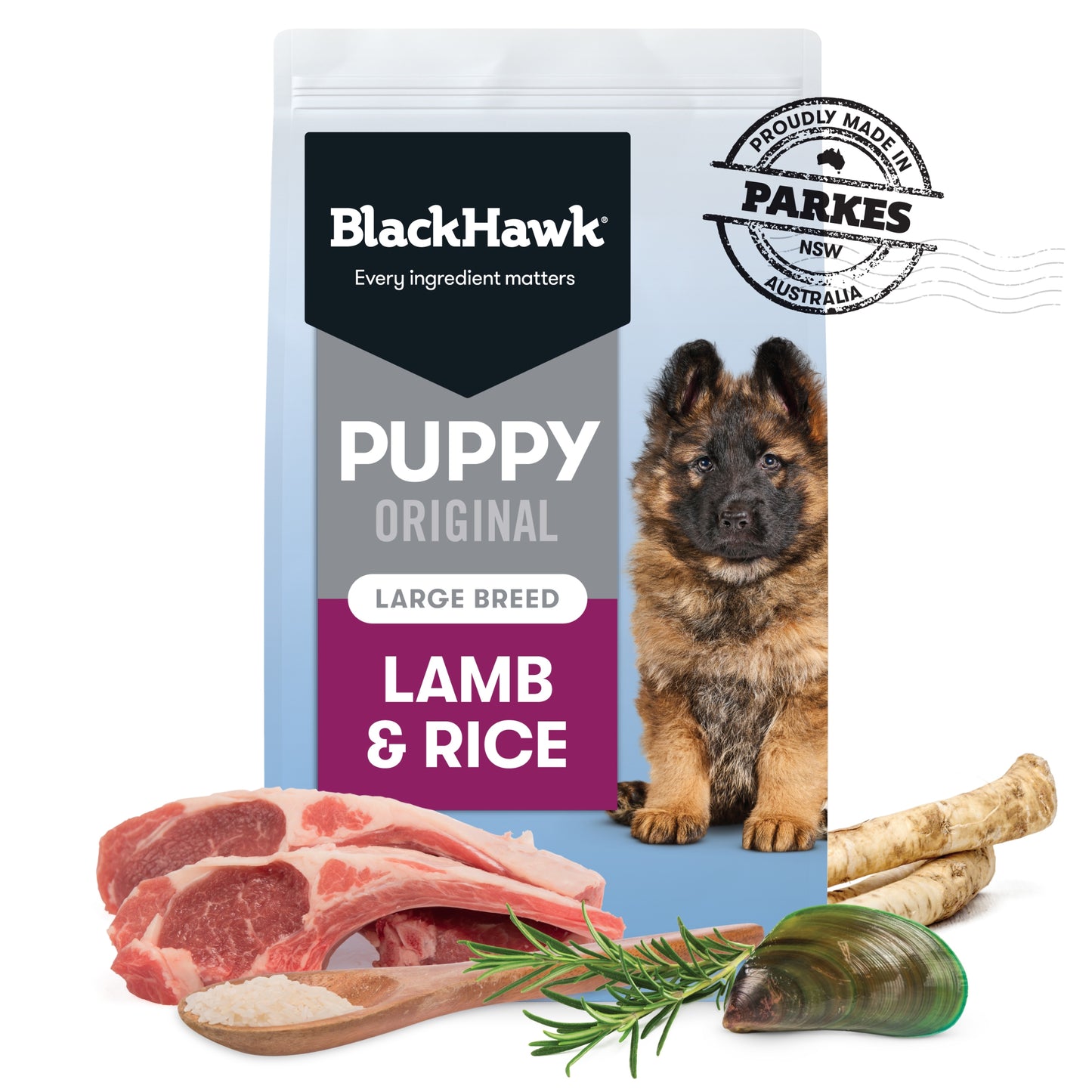 Black Hawk - Puppy - Large Breed - Lamb & Rice