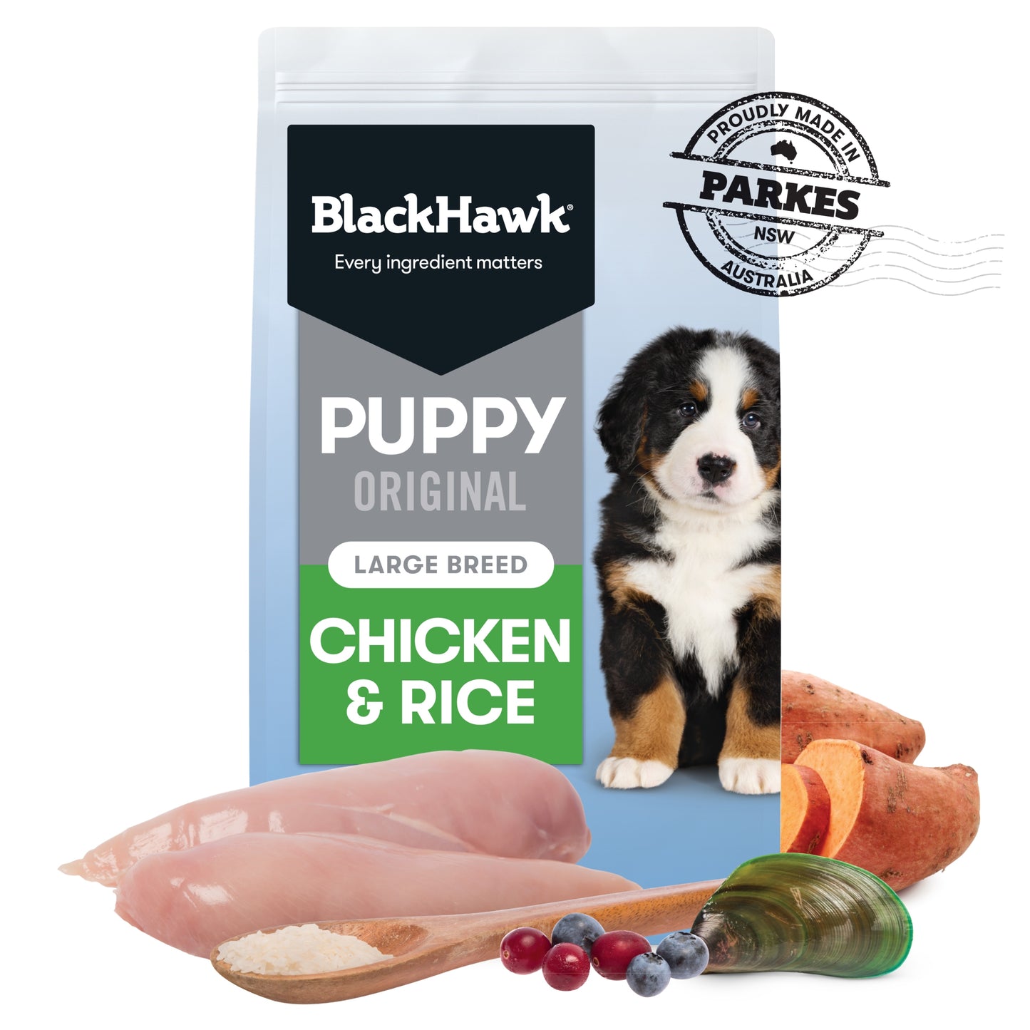 Black Hawk - Puppy - Large Breed - Chicken & Rice 10kg