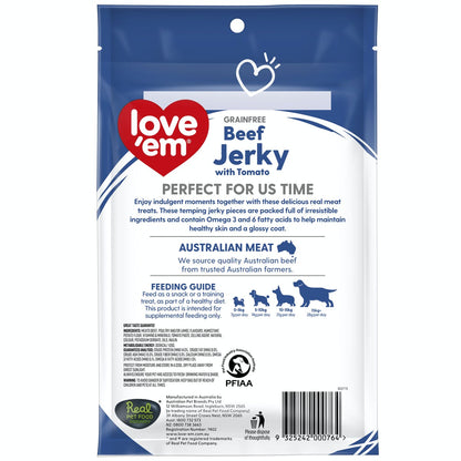 Love Em (Grain Free) Beef Jerky with Tomato 200g