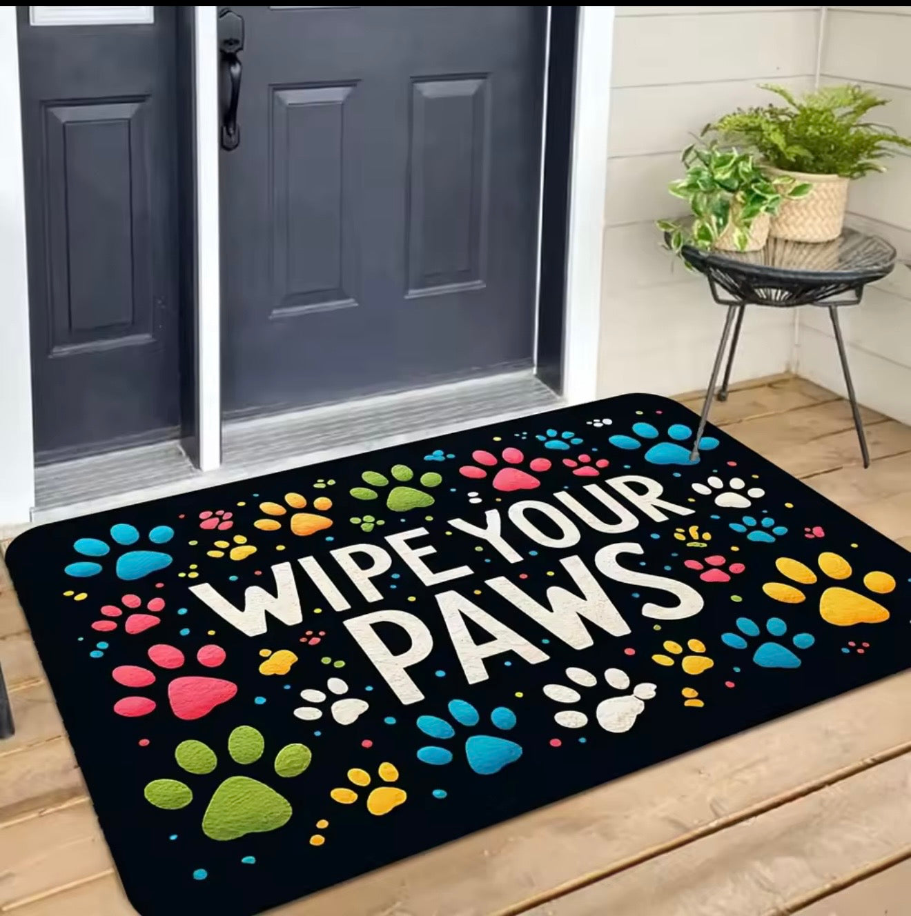 Wipe Your Paws Pet Doormat – Non-Slip, Washable Mat (2 Sizes Available)
