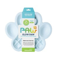 PAW Slow Feeder Wet & Dry Food Bowl Pink/Blue