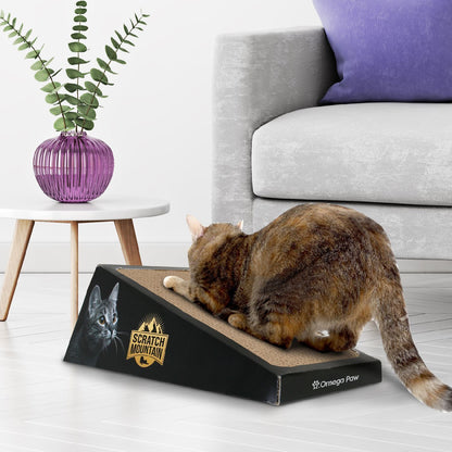 Omega Paw Scratch Mountain Ripple Board Cardboard Cat Scratcher