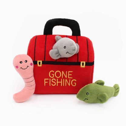 Zippy Paws Interactive Burrow Dog Toy - Tackle Box