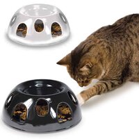 Smartcat Ceramic Tiger Diner Slow Cat Bowl - Black