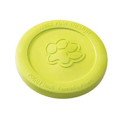 West Paw Zisc Flying Disc Fetch Dog Toy-Green