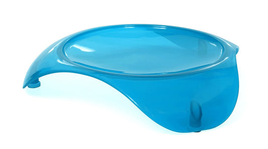 Smartcat Shallow Cat Food Dish by Smart Cat - Small Blue