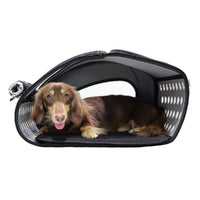 Ibiyaya Convertible Pet Carrier with Wheels - Chocolate