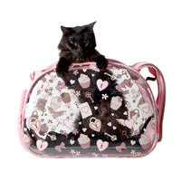 Ibiyaya Transparent Pet Carrier - Pink Valentine