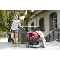 Ibiyaya 5-in-1 Combo EVA pet Carrier & Stroller - Hot Pink