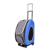 Ibiyaya 5-in-1 Combo EVA Pet Carrier & Stroller - Royal Blue