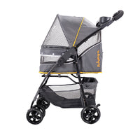 Ibiyaya Cloud 9 Pet Stroller for Cats & Dogs up to 20kg - Mustard Yellow