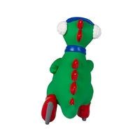 Fringe Studio Rexy On Ice Natural Latex Squeaker Christmas Dog Toy