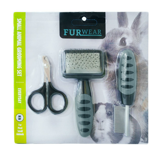 Furwear – Everyday – Small Animal – 3 Piece Grooming Kit