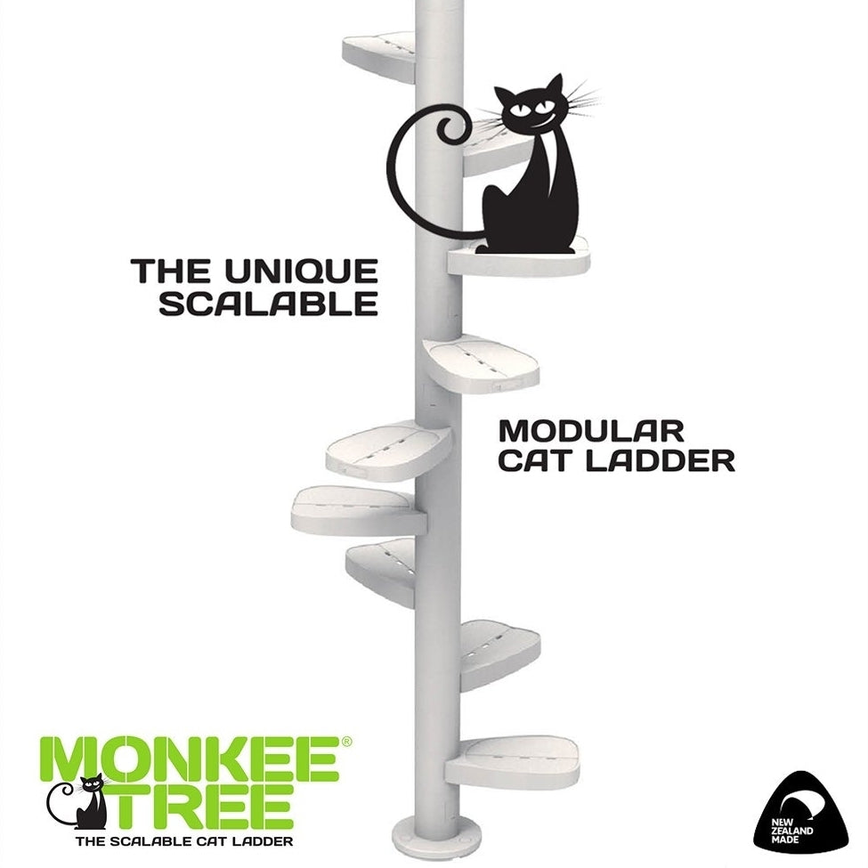 Monkee Tree for Cats - 12 Trunk Starter Pack white
