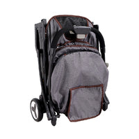 Ibiyaya Speedy Fold Pet Buggy Easy to Store Pet Stroller - Grey Denim