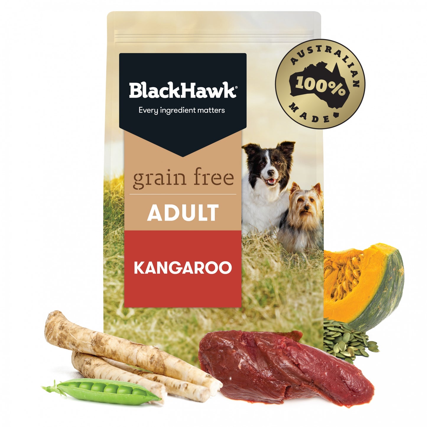 Black Hawk - GRAIN FREE - Holistic - Adult Dog - Kangaroo