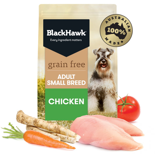 Black Hawk – GRAIN FREE - Holistic – Adult Dog - SMALL Breed – Chicken