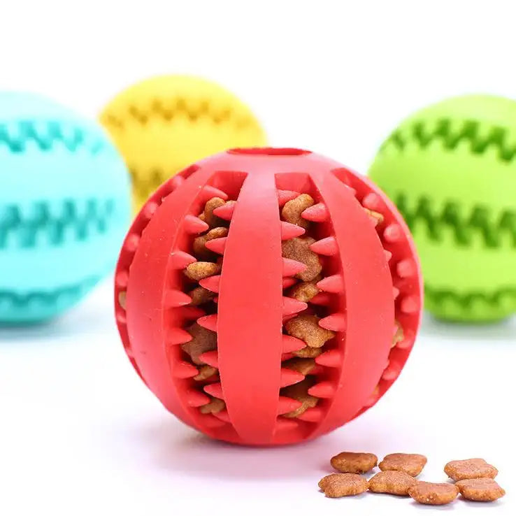 🇦🇺 Dog's Delight: Slow Feeder Toy Ball 🐶🎾 - Silicone lick, Chew Toy"