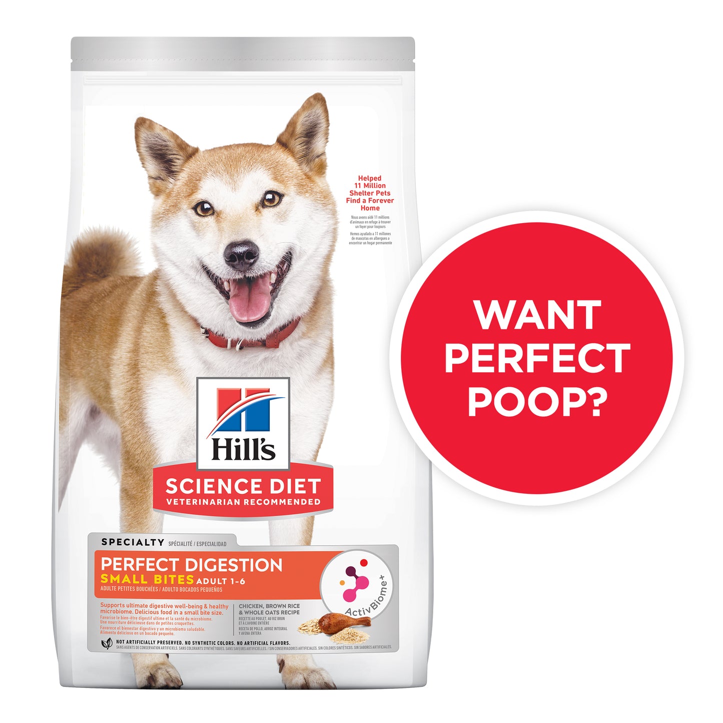 Hill’s – Adult Dog – Perfect Digestion – Small Bites