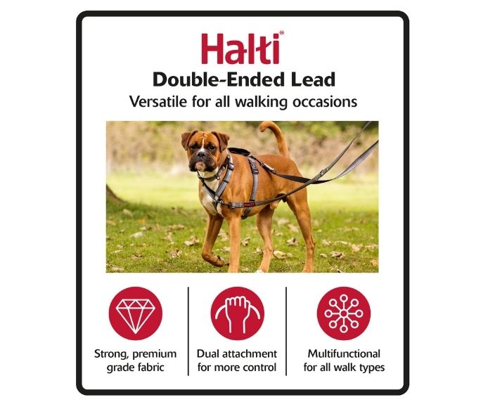 Company of Animals – Halti – Double Ended Lead – Red