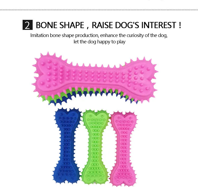 Large Eco-friendly Rubber Bone 15cm