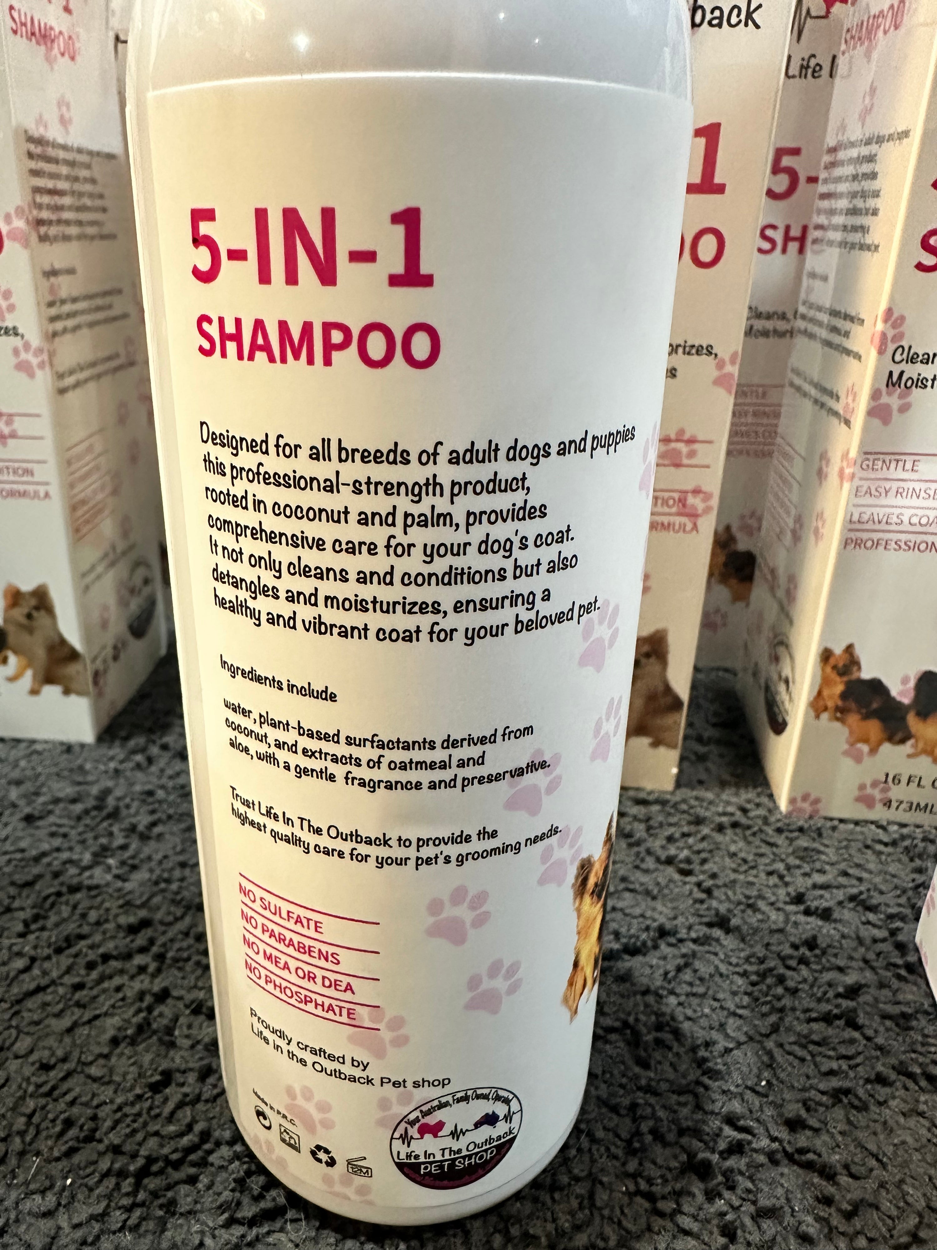 Life in the outback 5 in 1 Shampoo